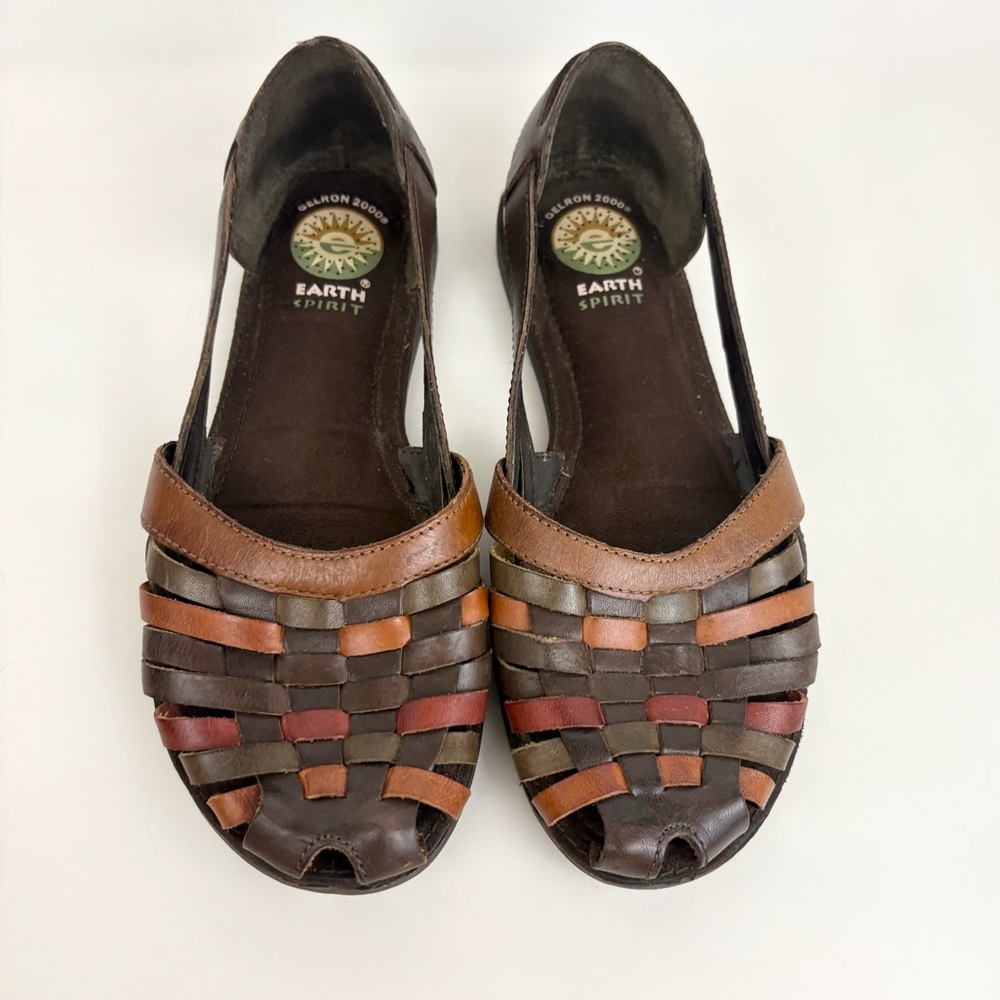 Earth Spirit Gelron 2000 Birch Sandal Huarache Leather Women’s Size 7